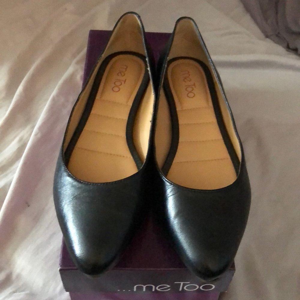 Me Too Black Flats